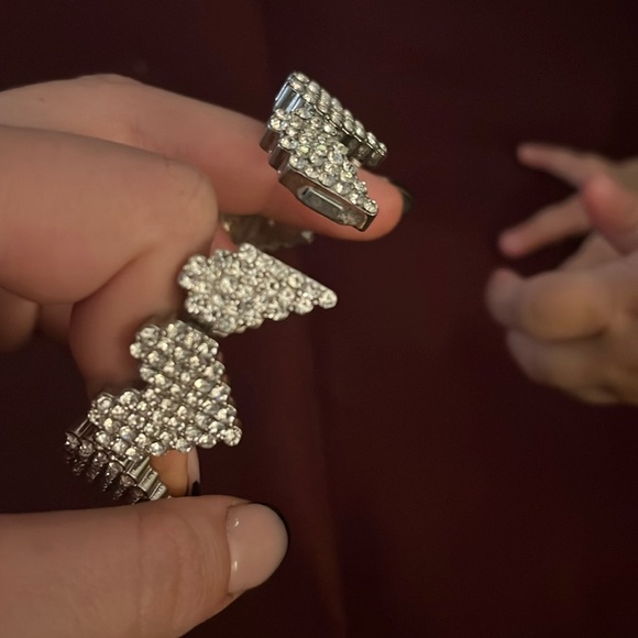 Pave Heart Diamond Crusted Bracelet - Picture 3 of 6
